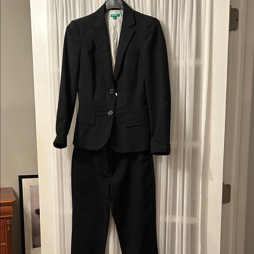United Colors Of Benetton Black Women's Blazer Suit